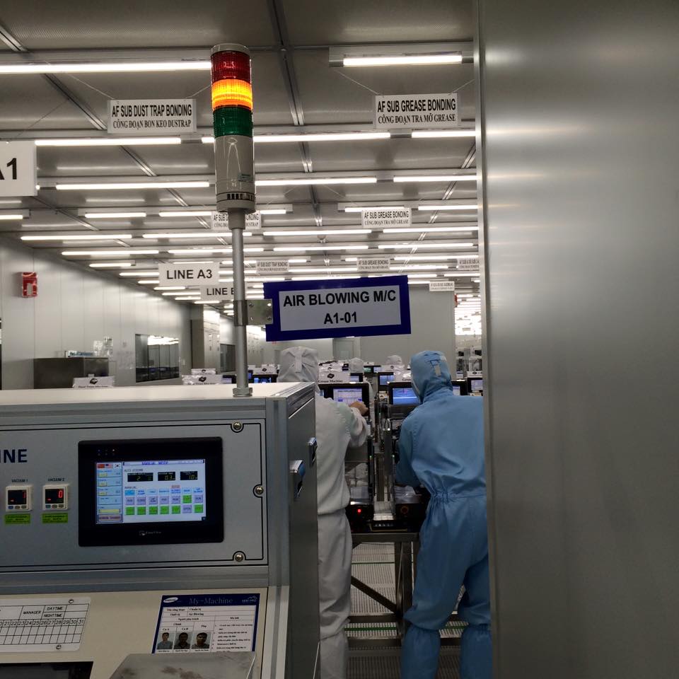 Cung cấp phụ kiện cơ khí cho phòng máy CNC Cty Samsung Machine