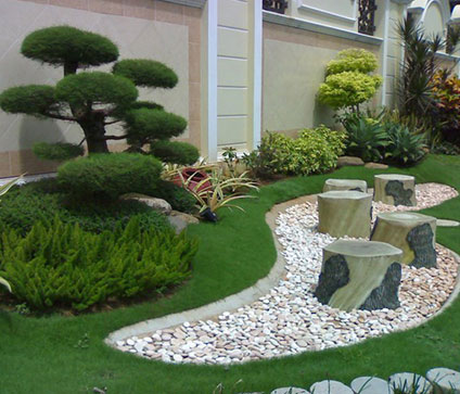 Thi công cảnh quan, cây xanh trong và ngoài trời.